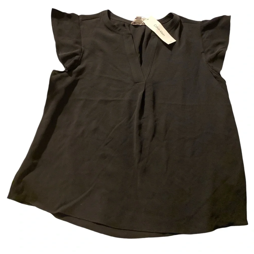 Calvin Klein black blouse size xl NWT - Picture 1 of 4